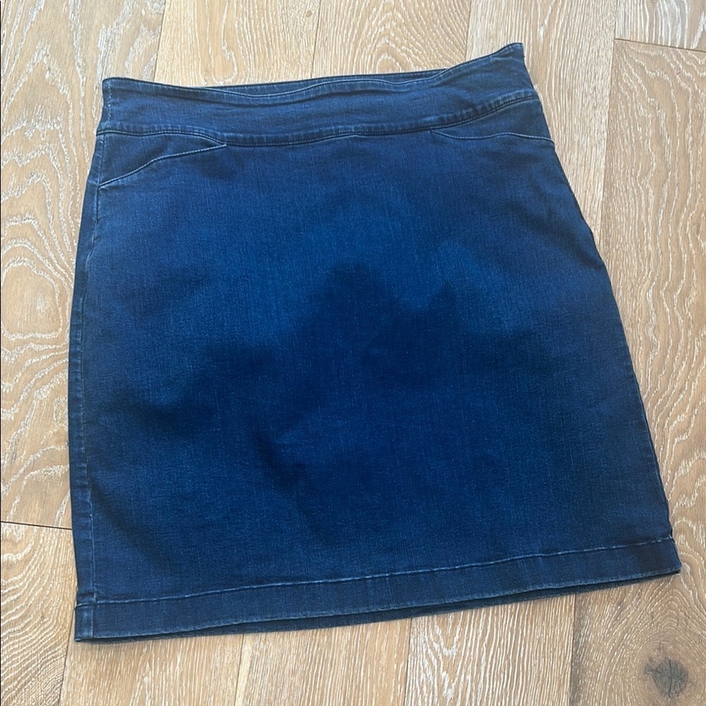 Talbots Jean Skirt
